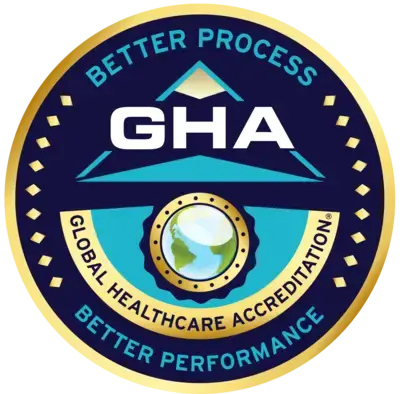 Bookimed – значок сертифікації Global Healthcare Accreditation (оператор медичного туризму)